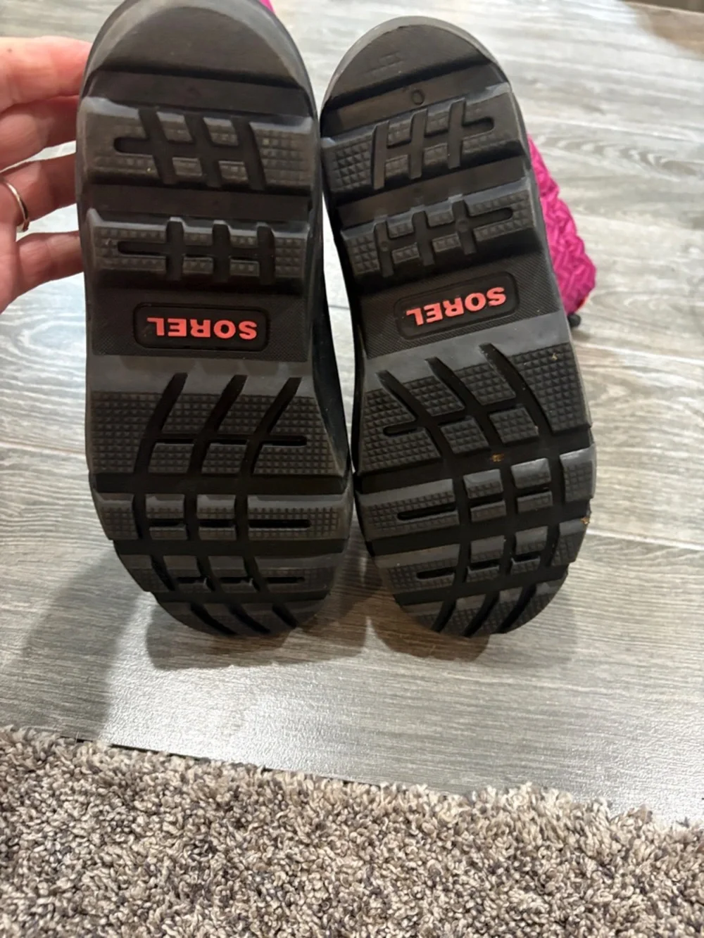 Sorel Kids Hot Pink and Black Insulated Snow Boots